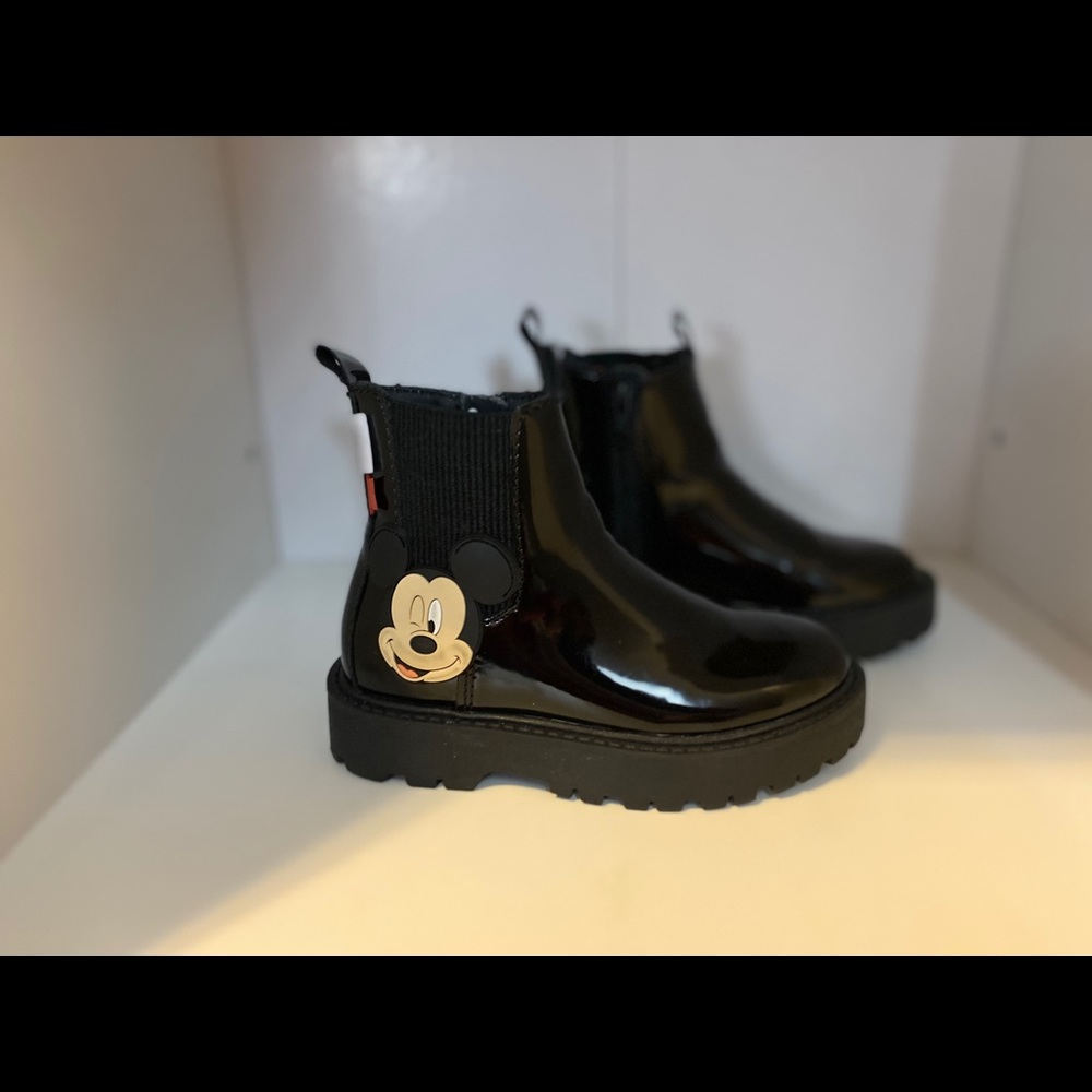 Zara black patent leather Boot worn 1x